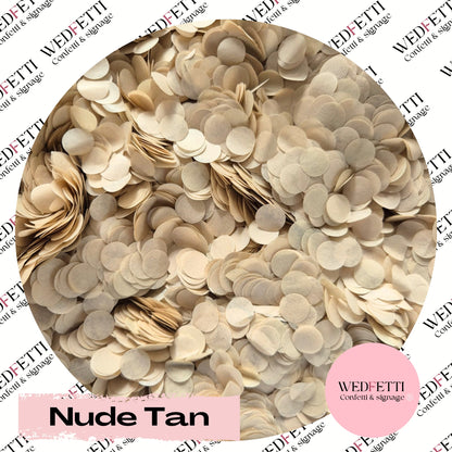 Slow falling paper Confetti - Nude Tan