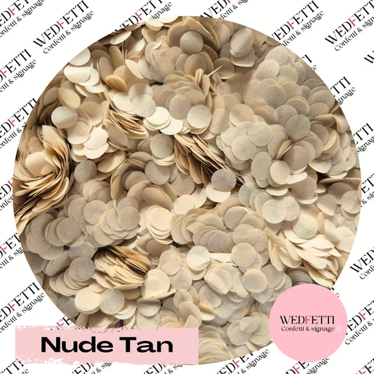 Slow falling paper Confetti - Nude Tan