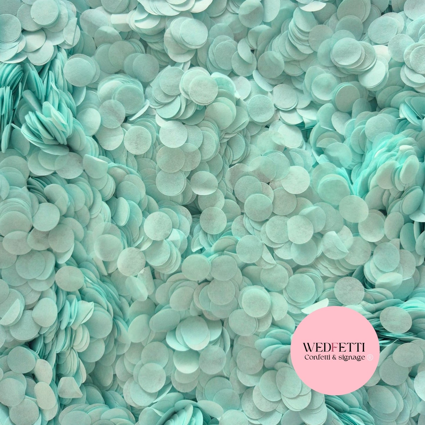 Slow falling paper Confetti - Blue Mint
