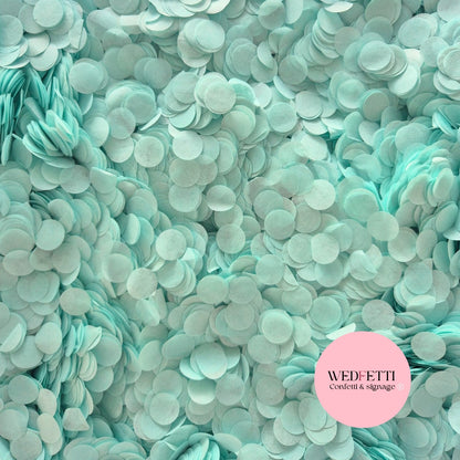 Slow falling paper Confetti - Blue Mint