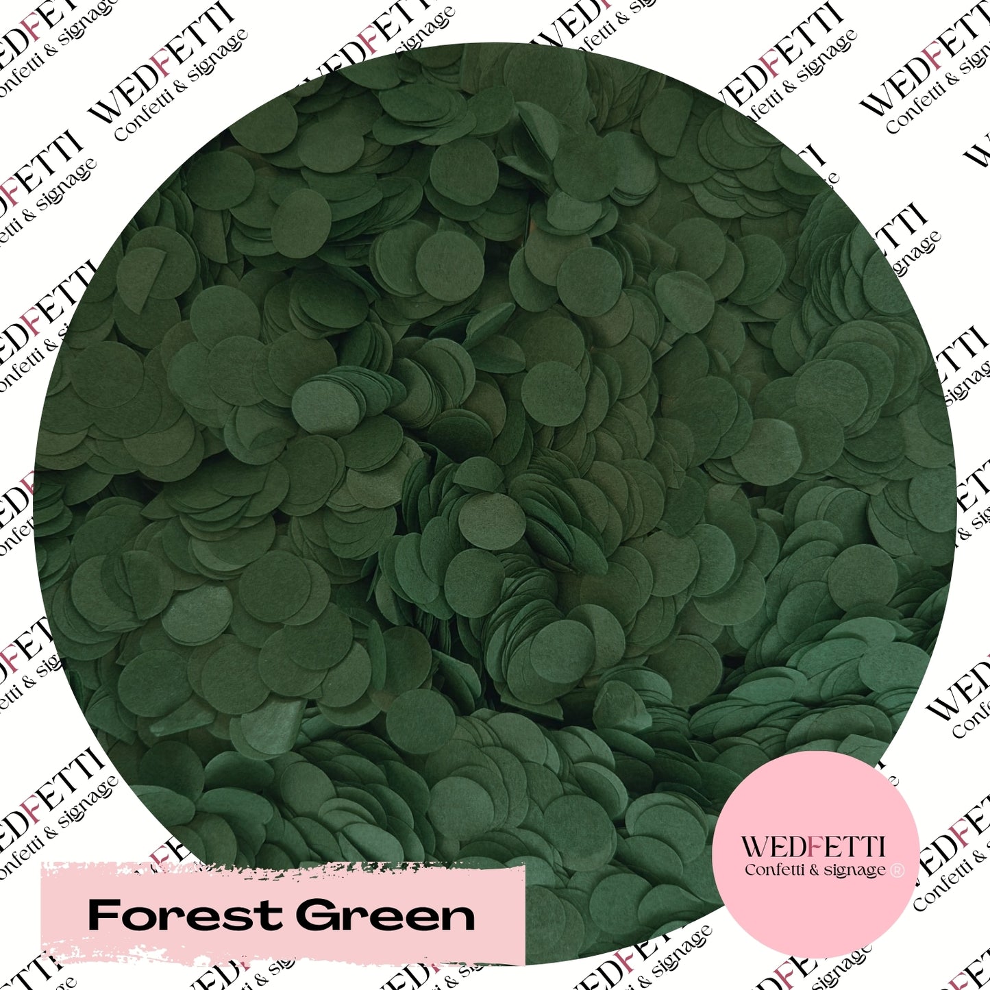 Slow falling paper Confetti - Forest Green