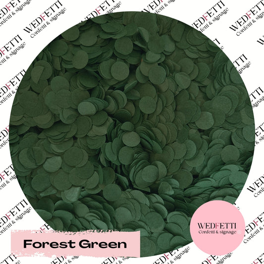 Slow falling paper Confetti - Forest Green