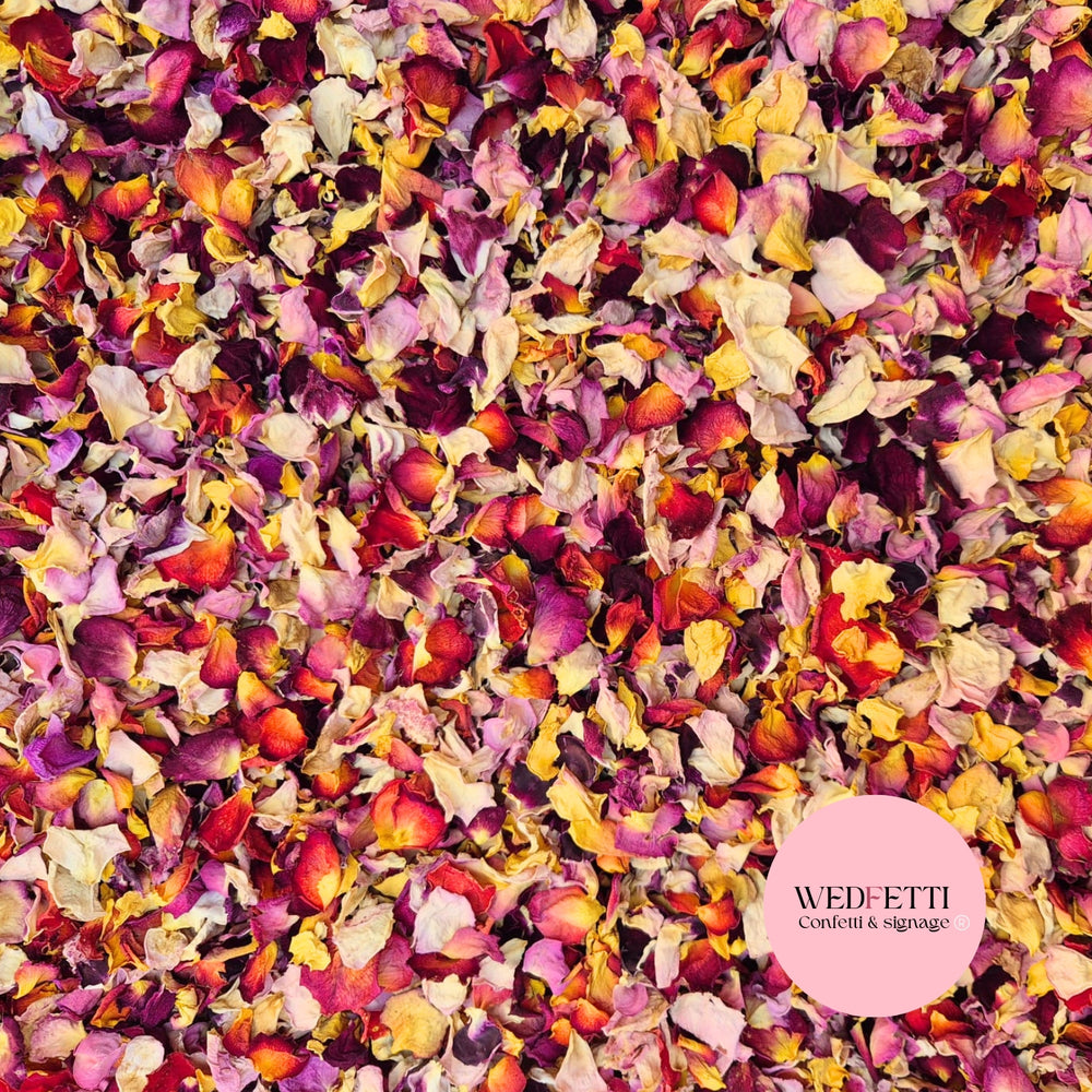 Multi Colour mixed petal Wedfetti mix - 1 x guest serving