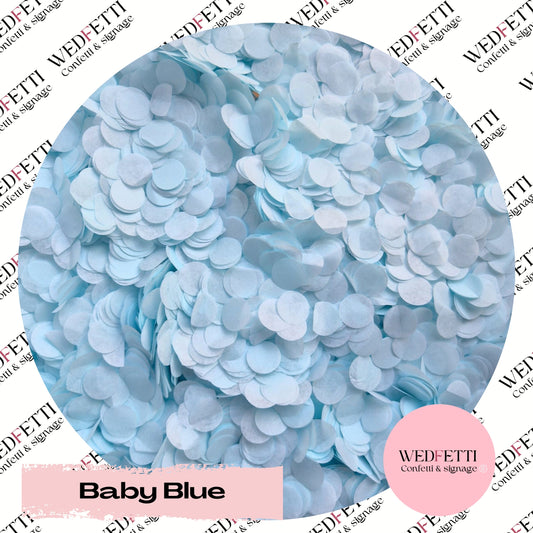 Slow falling paper Confetti - Baby Blue