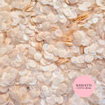 Shimmer Pearl Peach - 1.5cm Biodegradable Circles