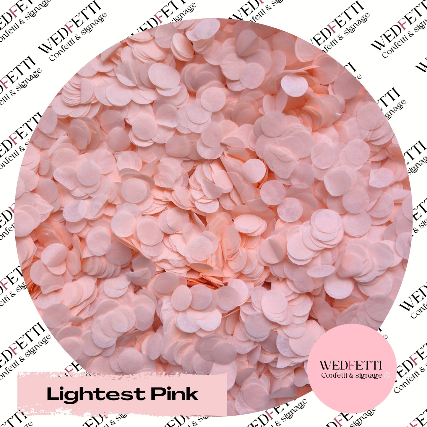 Slow falling paper Confetti - Lightest Pink