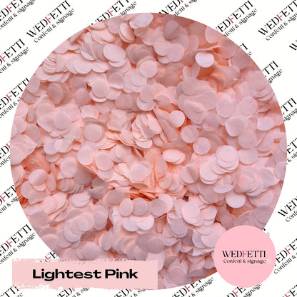 Slow falling paper Confetti - Lightest Pink