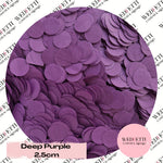 Circles Large 2.5cm Biodegradable - Deep Purple