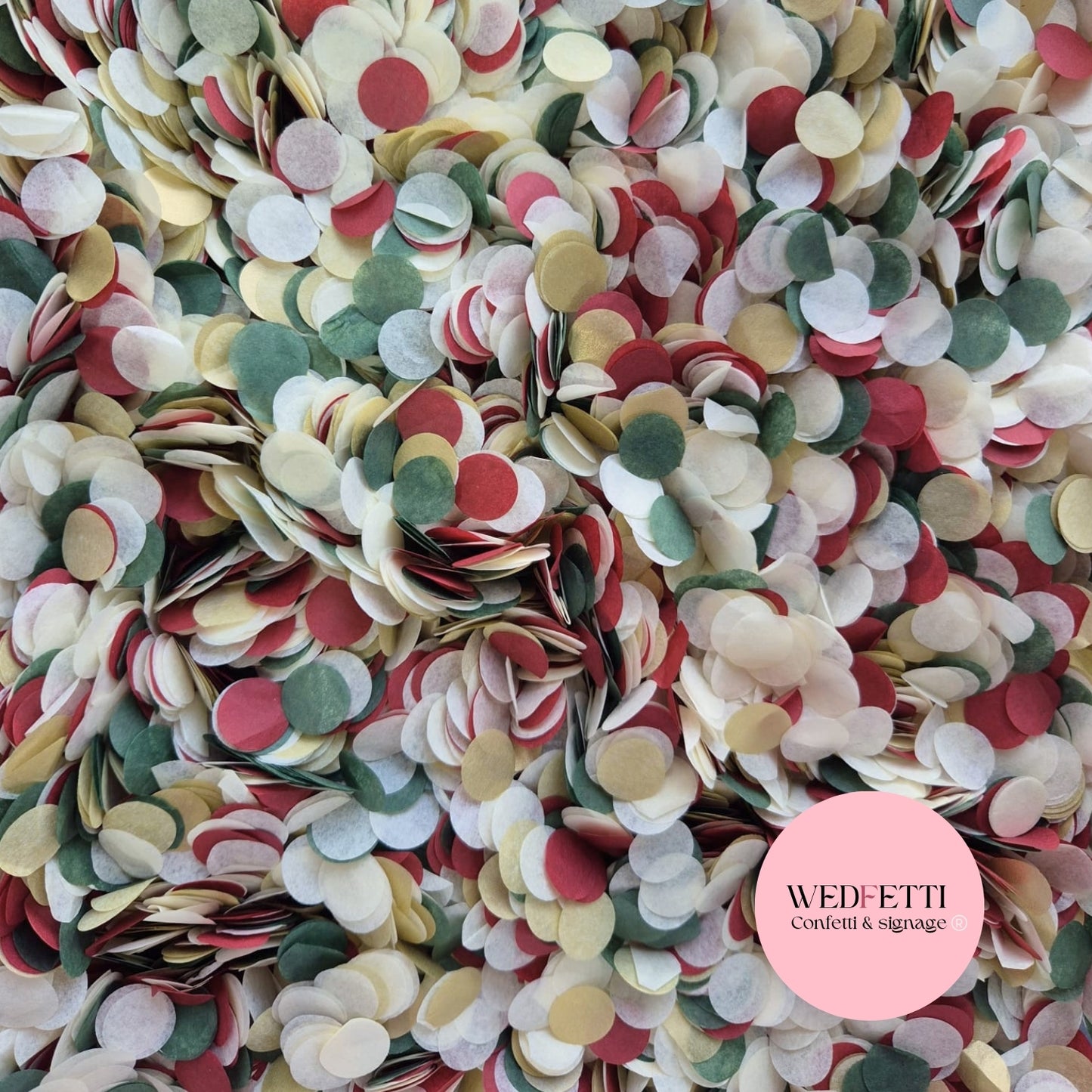 Slow falling paper Confetti - Decembers Mix