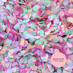 Slow falling paper Confetti - Fuschia Lavender Peach Mint