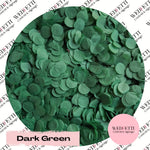 Slow falling paper Confetti - Dark green