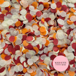 Slow falling paper Confetti - Light Ivory Orange Wine