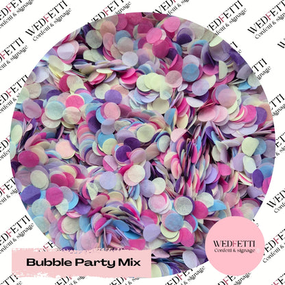 Slow falling paper Confetti - Bubble Party Mix