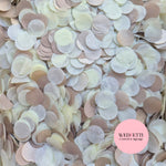 Circles Large 2.5cm Biodegradable - Light Rose Gold Light Ivory