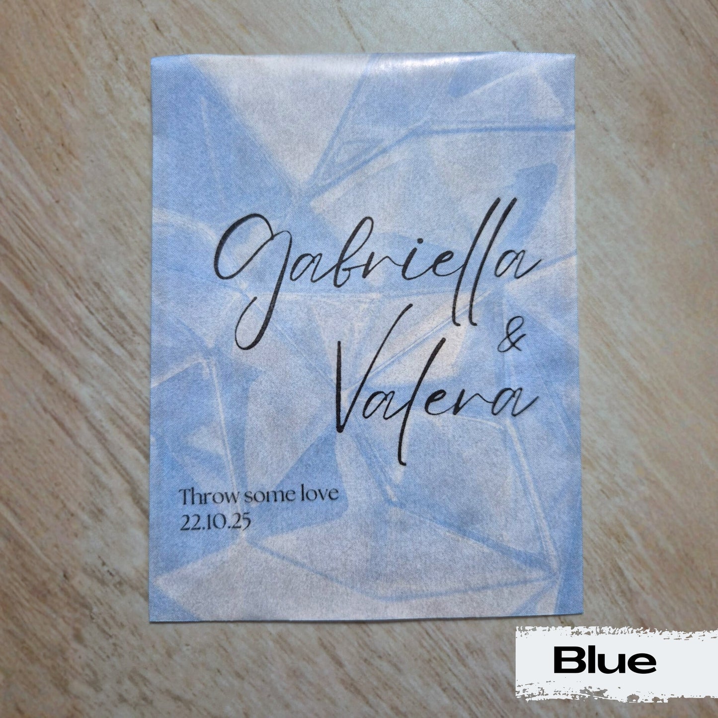 Biodegradable Confetti packets - Colour patterned