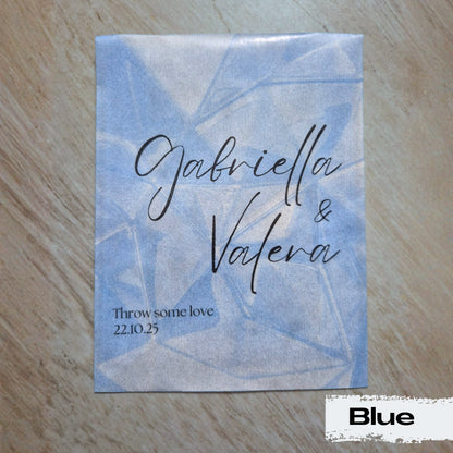 Biodegradable Confetti packets - Colour patterned