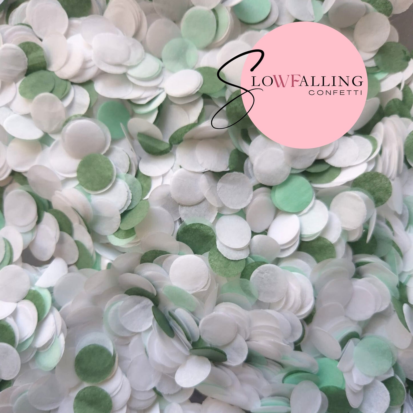 Slow falling paper Confetti - Subtle Sage