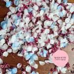 Snow Petal Confetti® - Snow Petals - White Blue & Burgundy CF
