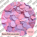 Circles Large 2.5cm Biodegradable - Rose Pink Lavender