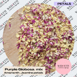 Petal Confetti Purple Globosa mix jasmine petals