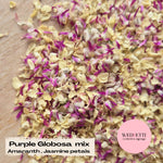Petal Confetti Purple Globosa mix jasmine petals
