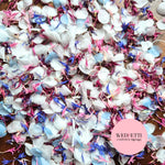 Snow Petal Confetti® - Snow Petals - White Blue & Burgundy Blue pink CF