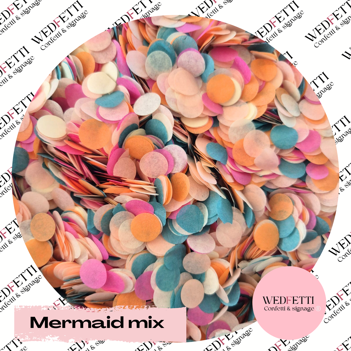 Slow falling paper Confetti - Mermaid mix