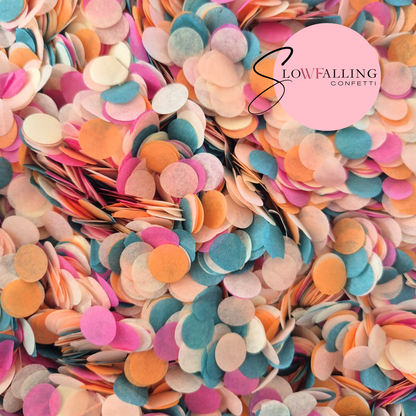 Slow falling paper Confetti - Mermaid mix