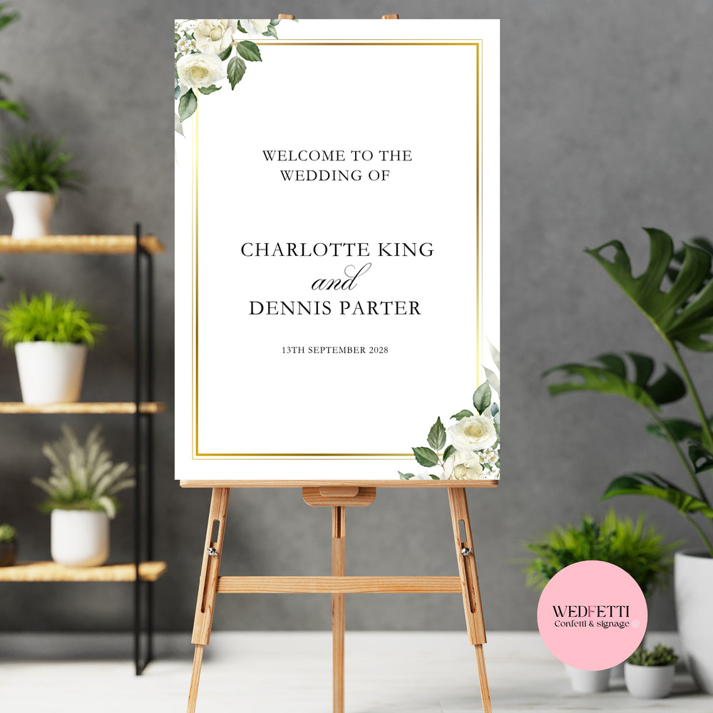 Welcome sign - Luxe