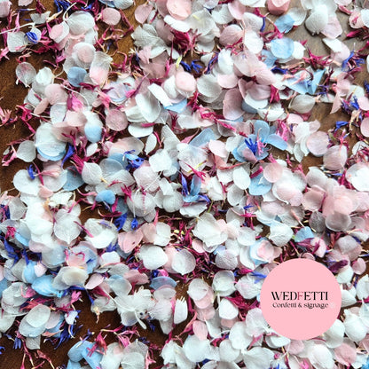 Snow Petal Confetti® - Snow Petals - Classic Pastel & Burgundy Blue pink CF