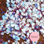 Snow Petal Confetti® - Snow Petals - White Blue & Burgundy Blue CF