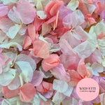 Petal Confetti hydrangea - Light Ivory Light Purple Rose Pink