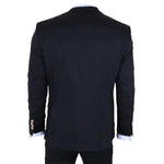 IM32 - Men's Black 3 Piece Tailored Fit Suit