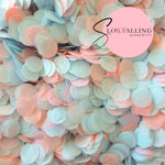 Slow falling paper Confetti - Baby Blue Baby Pink
