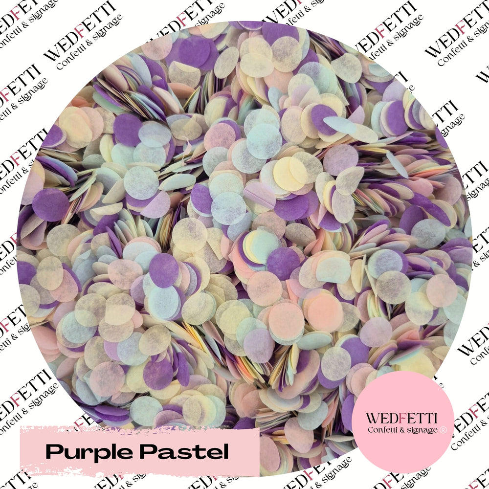 Slow falling paper Confetti - Purple Pastel