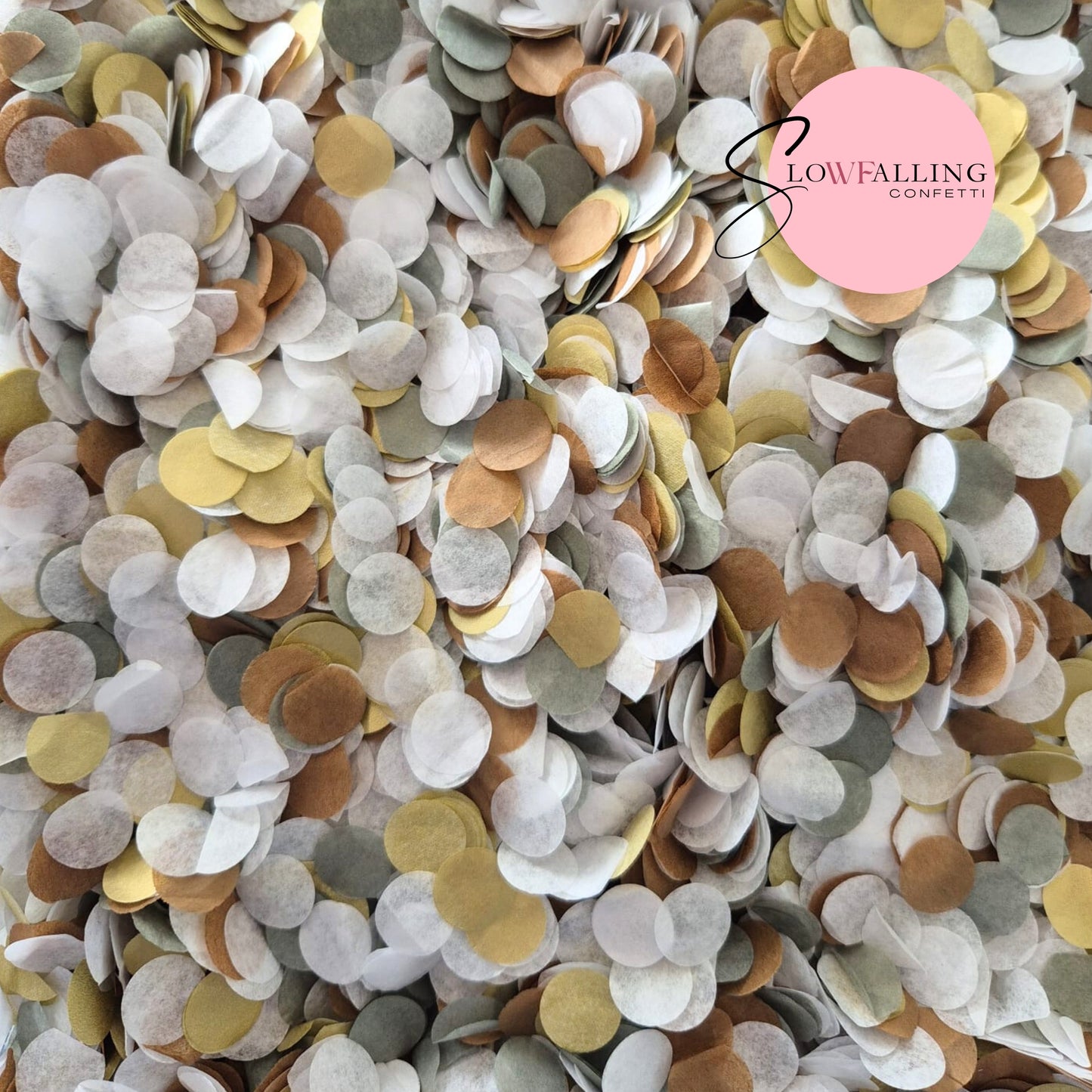 Slow falling paper Confetti - Pallete shades mix