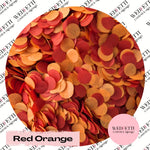 Slow falling paper Confetti - Red Orange