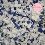 Slow falling paper Confetti - Navy White