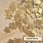 Metallic Biodegradable Confetti Stars - Gold