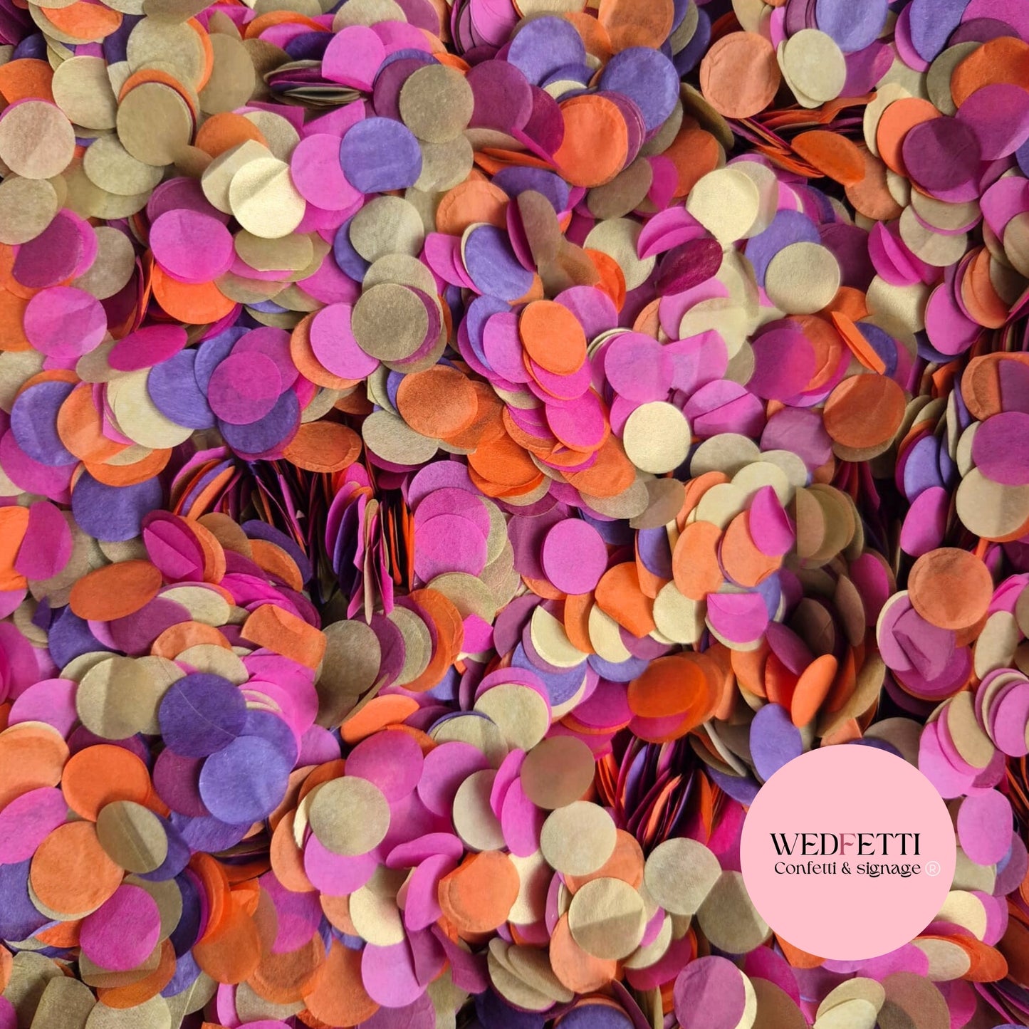 Slow falling paper Confetti - Golden Dragon Mix