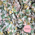 Slow falling paper Confetti - Sage Blush Gold