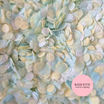 Slow falling paper Confetti - Light Blue Ivory White