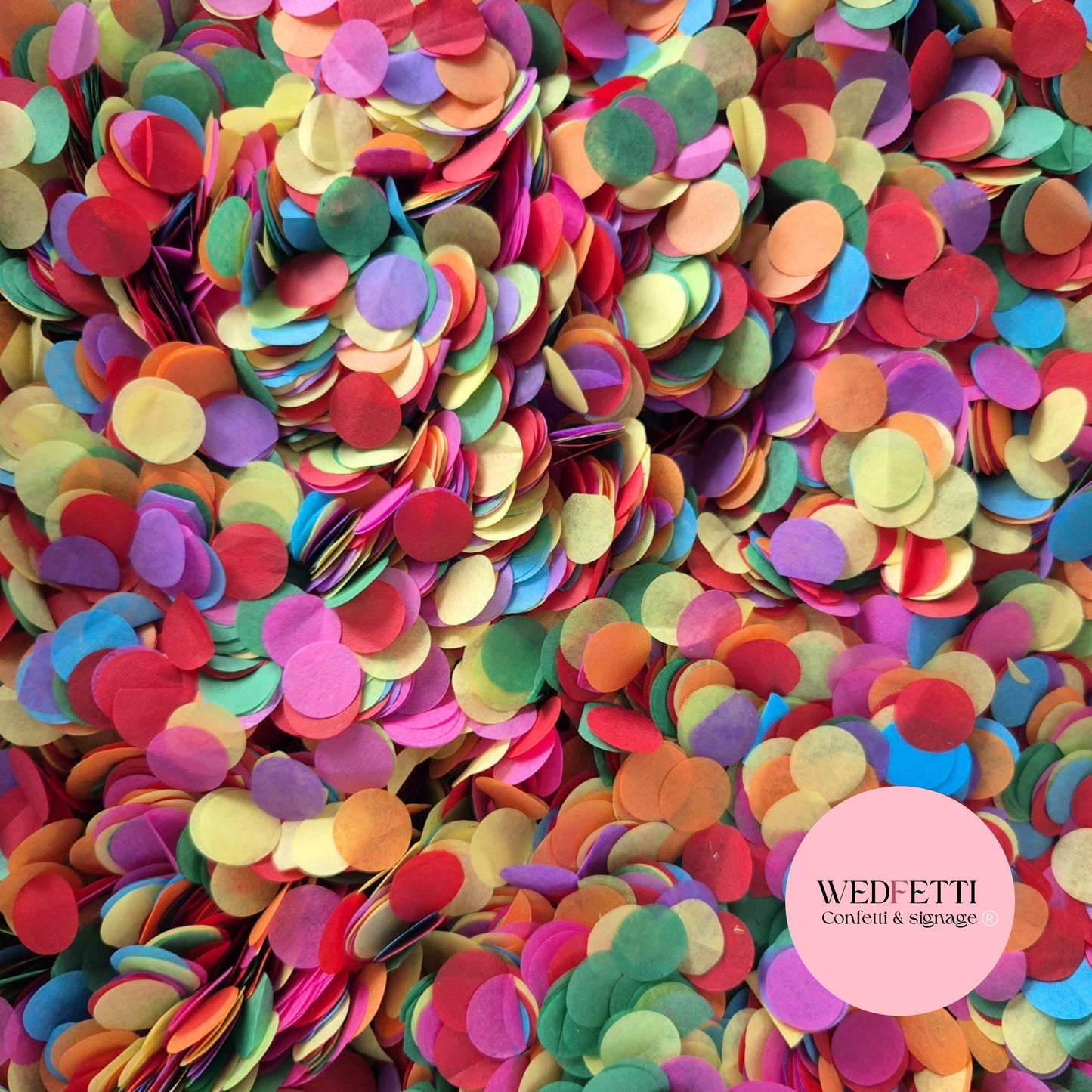Slow falling paper Confetti - Classic Party+ Fuschia Green