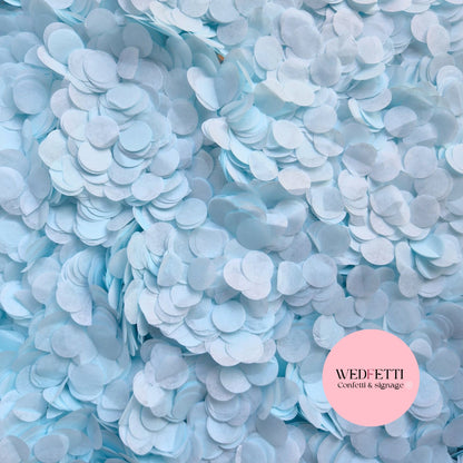 Slow falling paper Confetti - Baby Blue