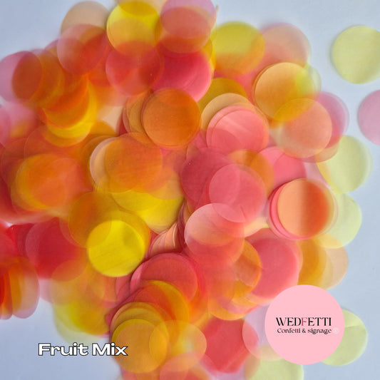 Water Soluble Rice Paper Confetti - Fruit Mix