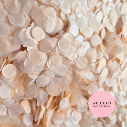 Shimmer Pearl Peach - 1.5cm Biodegradable Circles