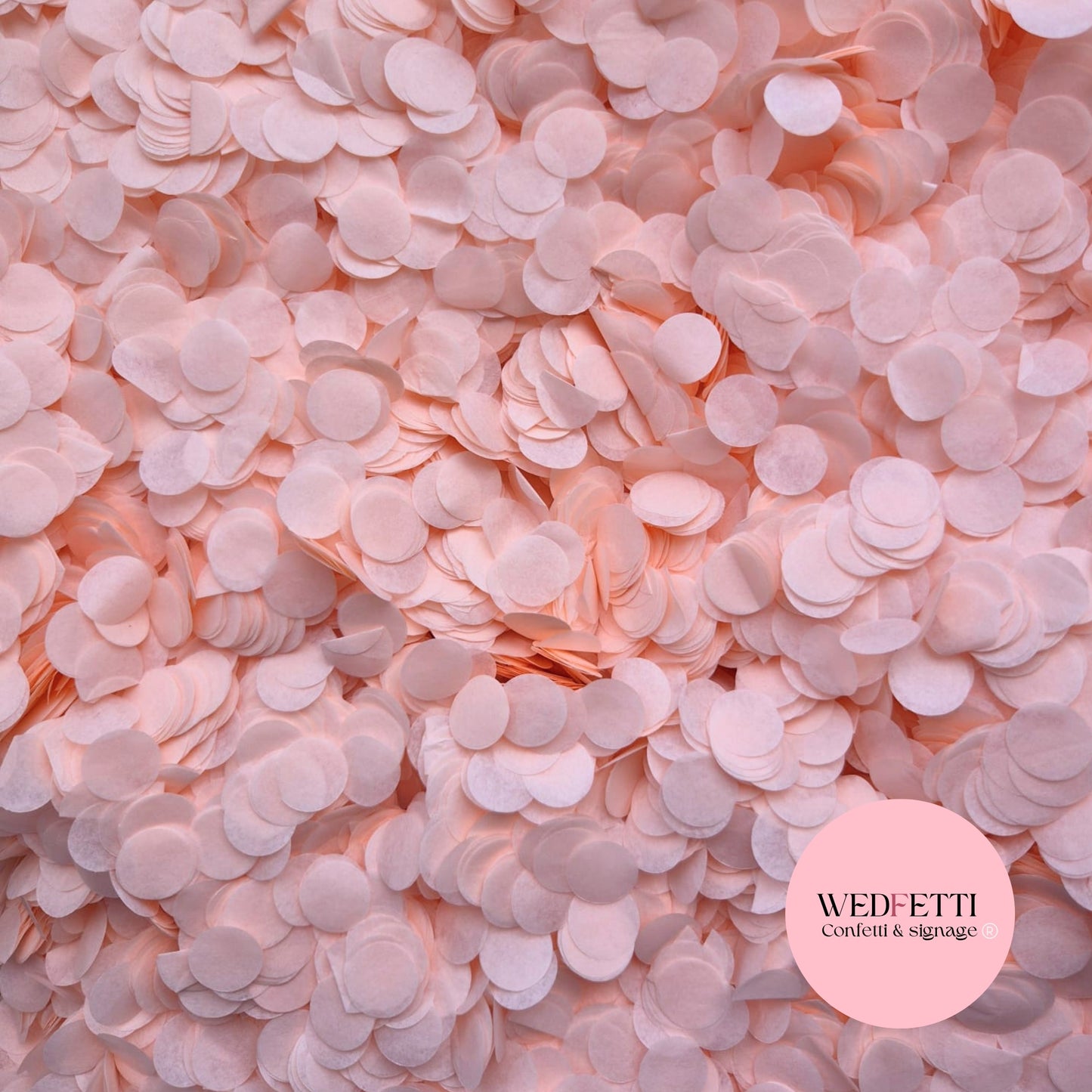 Slow falling paper Confetti - Lightest Pink