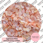 Slow falling paper Confetti - Lightest Pink Peach Ivory white