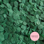 Slow falling paper Confetti - Dark green
