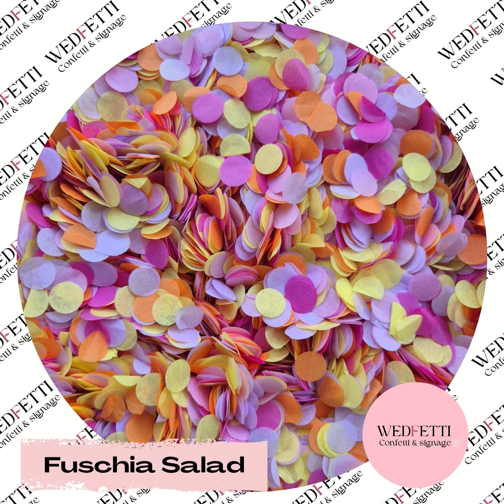 Slow falling paper Confetti - Fuschia Salad
